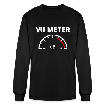Vu Meter Audiophile - Men's Long Sleeve T-Shirt - black - Front