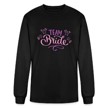 Team Bride - Men's Long Sleeve T-Shirt - black - Front
