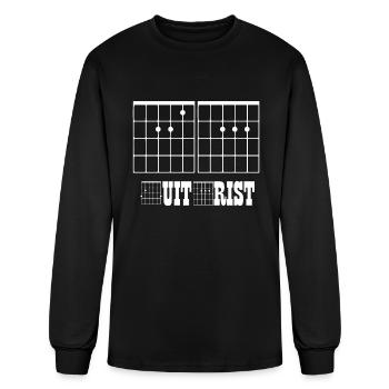 Guitar - Men's Long Sleeve T-Shirt - black - Front