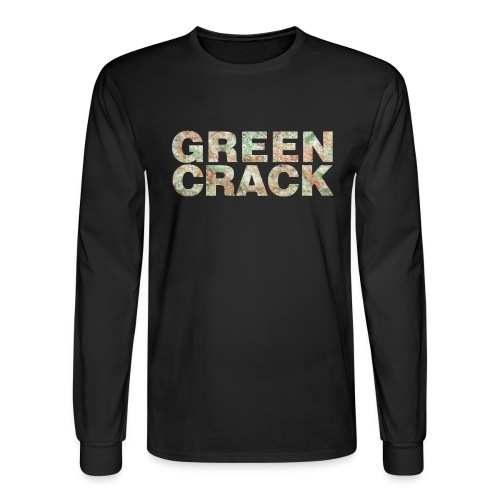 GREEN CRACK.png - Men's Long Sleeve T-Shirt
