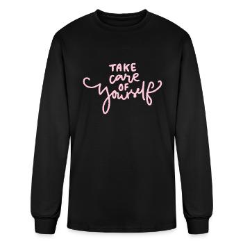 Take care of your self - Men's Long Sleeve T-Shirt - black - Front