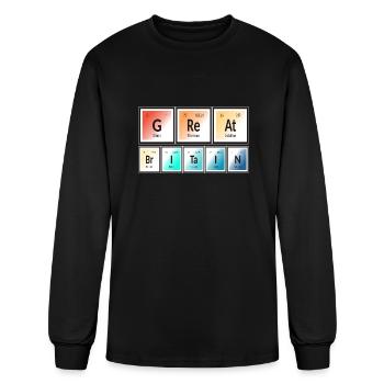 Great Britain | Periodic Table of Elements - Men's Long Sleeve T-Shirt - black - Front