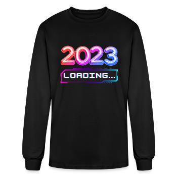 New Year - Men's Long Sleeve T-Shirt - black - Front