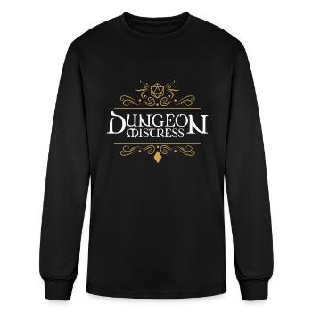 Dungeon Mistress Narrator Tabletop RPG Gaming - Men's Long Sleeve T-Shirt - black - Front