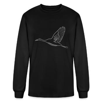 swan 80s - Men's Long Sleeve T-Shirt - black - Front