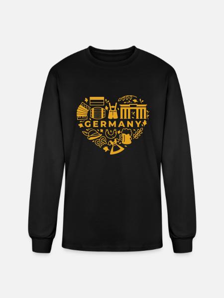 Germany - Men's Long Sleeve T-Shirt - black