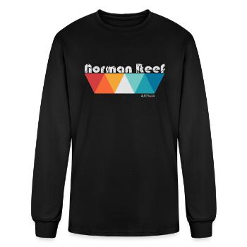 Norman Reef - Men's Long Sleeve T-Shirt - black - Front