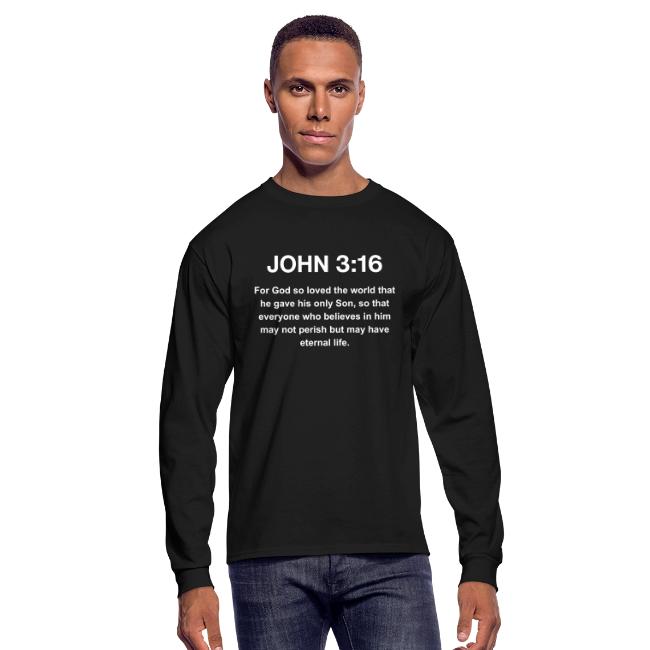 John 3:16 Christian Apparel – White