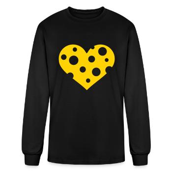 Cheese - Men's Long Sleeve T-Shirt - black - Front