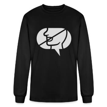 Forbidden Communicate Icon Speech - Men's Long Sleeve T-Shirt - black - Front