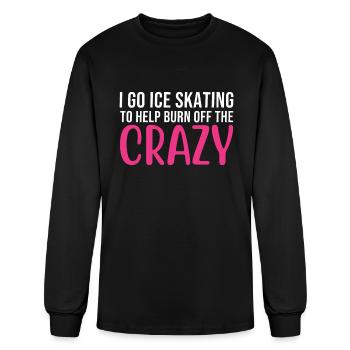 I Go Ice Skatting - Men's Long Sleeve T-Shirt - black - Front