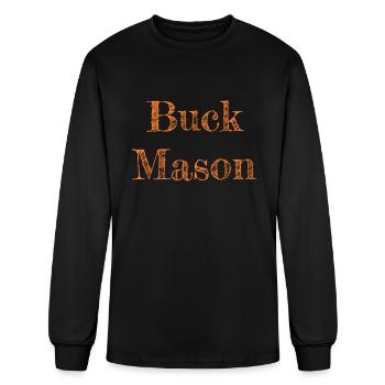 buck mason - Men's Long Sleeve T-Shirt - black - Front
