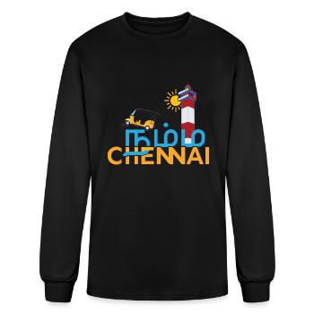 Namma Chennai Selfie Madras Tamil Tamil nadu - Men's Long Sleeve T-Shirt - black - Front
