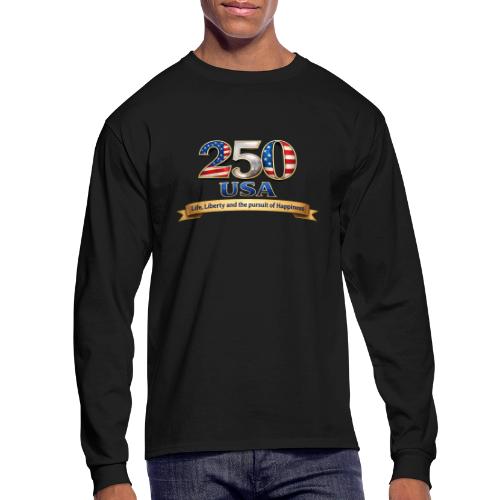 250 USA Liberty Banner - Men's Long Sleeve T-Shirt