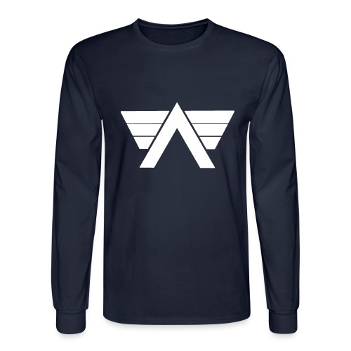 Bordeaux Sweater White AeRo Logo - Men's Long Sleeve T-Shirt