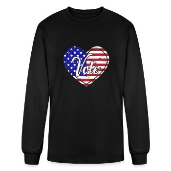VOTE - Men's Long Sleeve T-Shirt - black - Front