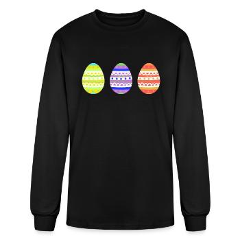 Easter Eggs - Men's Long Sleeve T-Shirt - black - Front