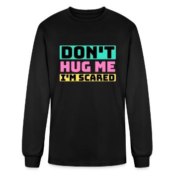 don t hug me I m Scared 1 - Men's Long Sleeve T-Shirt - black - Front