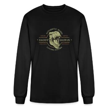 Daddy Saurus - Men's Long Sleeve T-Shirt - black - Front