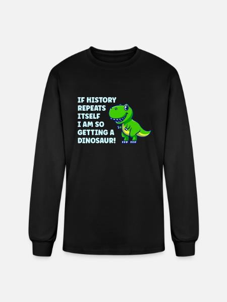 History Repeats - Men's Long Sleeve T-Shirt - black