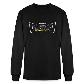 Bienvenue en Algérie - T-shirt à manches longues Homme - noir - Devant
