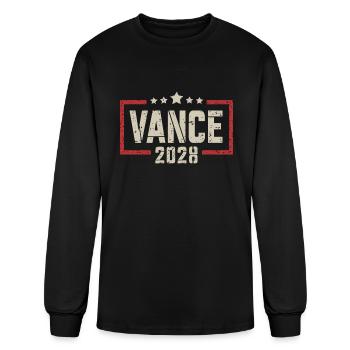 Vance 2028 President Election Campaign US Flag - Men's Long Sleeve T-Shirt - black - Front