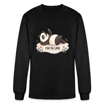 Panda Procrastination Club - Men's Long Sleeve T-Shirt - black - Front