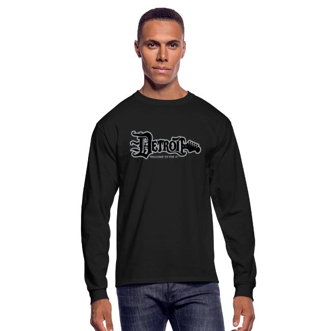 DETROIT GUITAR WTTD BLK SLR REG FONT