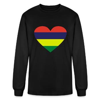 Mauritius - Men's Long Sleeve T-Shirt - black - Front