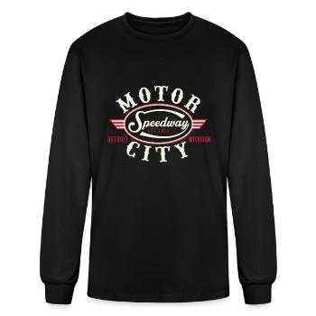 MOTOR CITY SPEEDWAY - Men's Long Sleeve T-Shirt - black - Front