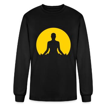Meditation - Men's Long Sleeve T-Shirt - black - Front