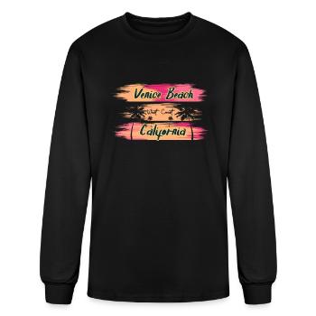 Venice Beach - Men's Long Sleeve T-Shirt - black - Front