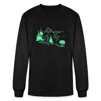beauty - Men's Long Sleeve T-Shirt - black - Front