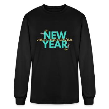new year - Men's Long Sleeve T-Shirt - black - Front