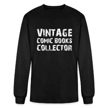 Vintage Comic Books Collector - Men's Long Sleeve T-Shirt - black - Front