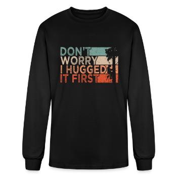 Arborist I Hugged It First - Men's Long Sleeve T-Shirt - black - Front