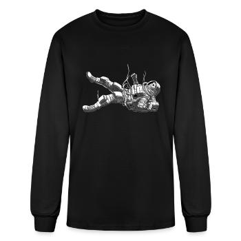 Fallen Astronaut - Men's Long Sleeve T-Shirt - black - Front