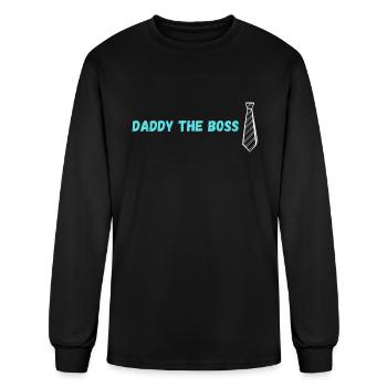 Daddy The Boss - Men's Long Sleeve T-Shirt - black - Front
