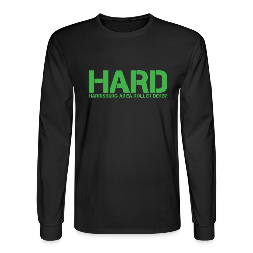 HARD Text Green - Men's Long Sleeve T-Shirt