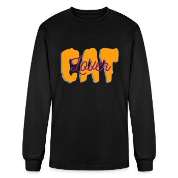 Cat lover - Men's Long Sleeve T-Shirt - black - Front