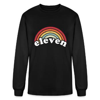 11 Years Old Eleven - Men's Long Sleeve T-Shirt - black - Front