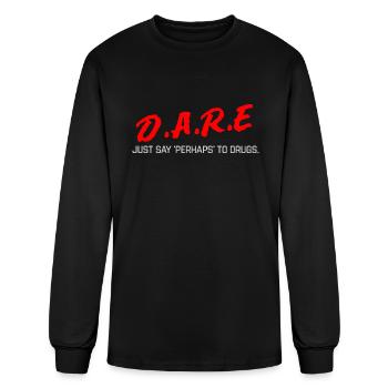 DARE Perhaps - Men's Long Sleeve T-Shirt - black - Front