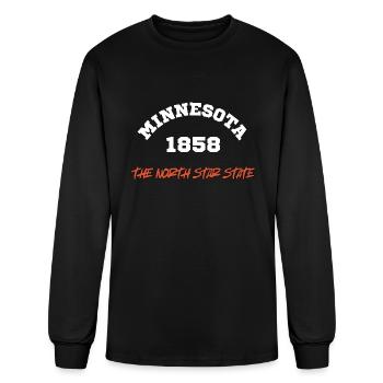 GUIDED BY THE NORTH STAR IN MINNESOTA - Men's Long Sleeve T-Shirt - black - Front