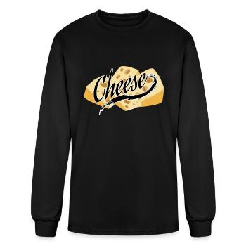 Cheese - Men's Long Sleeve T-Shirt - black - Front