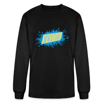 get older level up - Men's Long Sleeve T-Shirt - black - Front