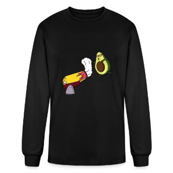 Avocado Circus Cannon - Men's Long Sleeve T-Shirt - black - Front