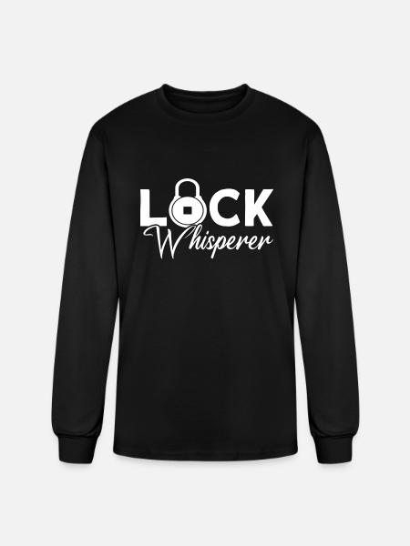 Lock Whisperer Locks Locksmith green - Men's Long Sleeve T-Shirt - black