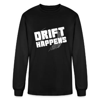 La dérive se produit | Dérive de voiture - T-shirt à manches longues Homme - noir - Devant