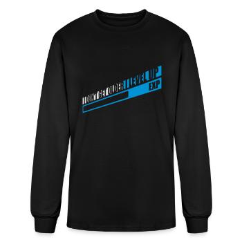 get older level up - Men's Long Sleeve T-Shirt - black - Front
