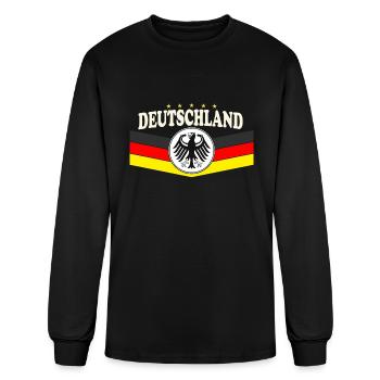 Vintage Germany German Flag - Deutschland Pride - Men's Long Sleeve T-Shirt - black - Front
